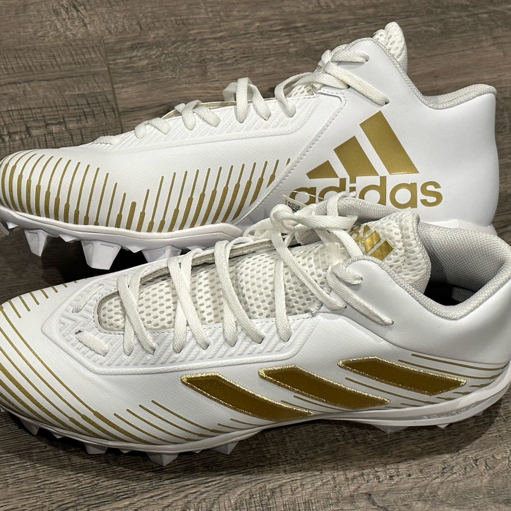 Adidas Freak MD20 Football Cleats white gold‎ Shoes size 12